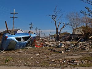 Hurricane damage