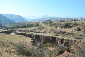 Donga caused by erosion, Lesotho