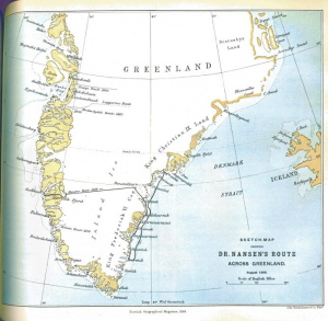 Map of Nansen's route