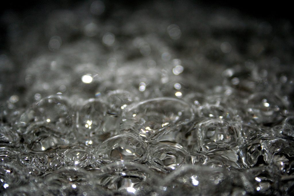 Water at a rolling boil