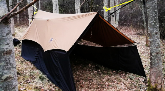 NapSack tarp in woods