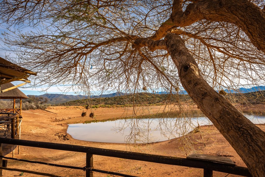 A game lodge in Africa