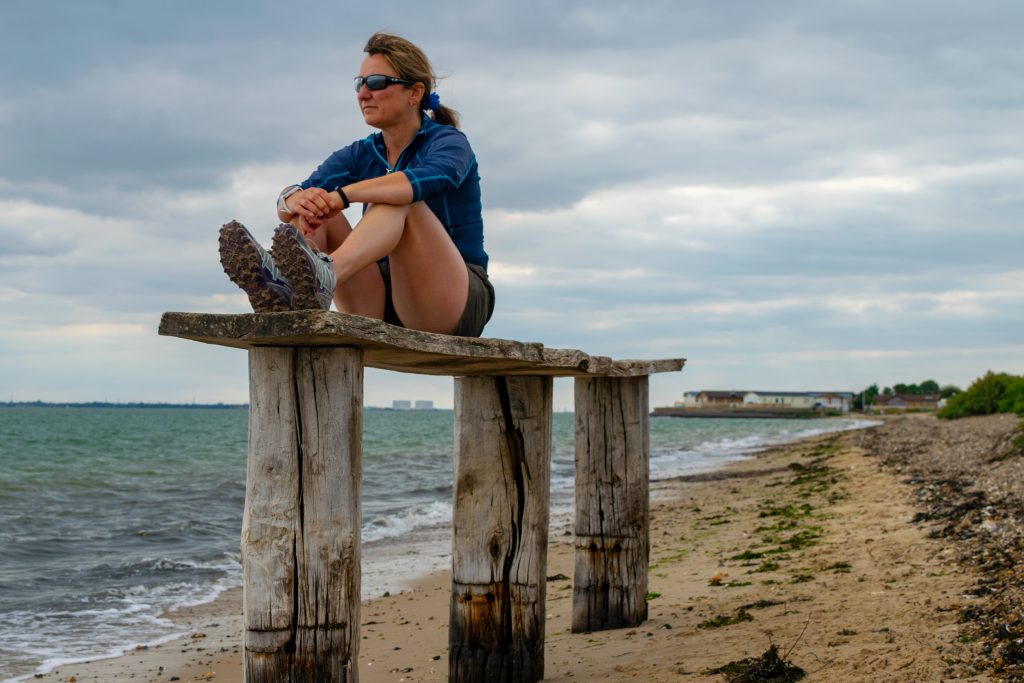 Lisa Drewe on Mersea Island
