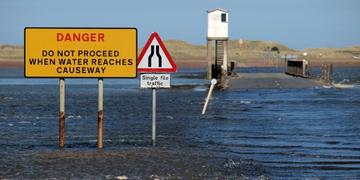 Holy Island (Lindisfarne) causeway