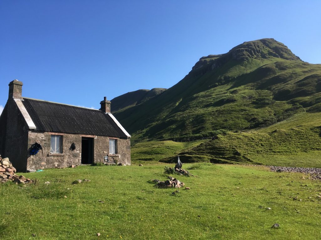 Guirdil bothy on the Isle of Rum, Scotland